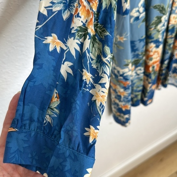 Anthropologie Tiny Giana Blue Floral Dress medium - Picture 4 of 13